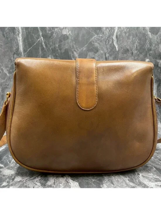 Gucci Shoulder Bag Brown Leather Horsebit - Picture 3 of 10